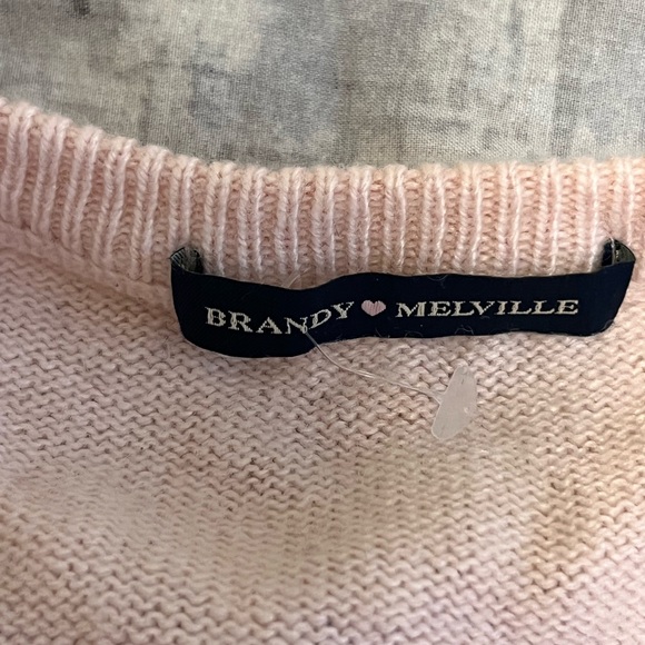 BNWOT Brandy Melville Sweater Vest (one size/pink & blue) - Picture 2 of 2